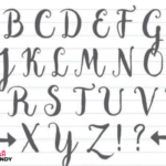 easy fancy cursive letters