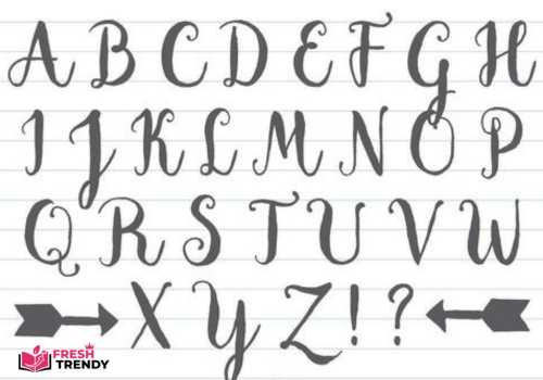 easy fancy cursive letters