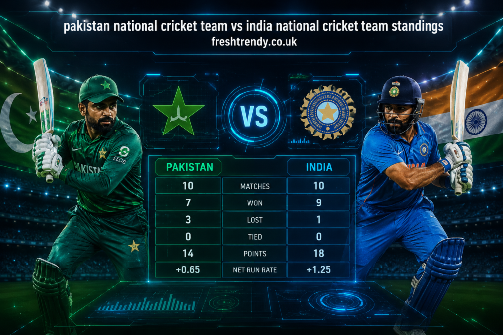 Pakistan National Cricket Team vs India National Cricket Team Standings: Latest Stats, Rankings & Analysis 1 Pakistan National Cricket Team vs India National Cricket Team Standings